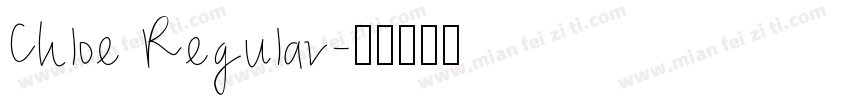 Chloe Regular字体转换